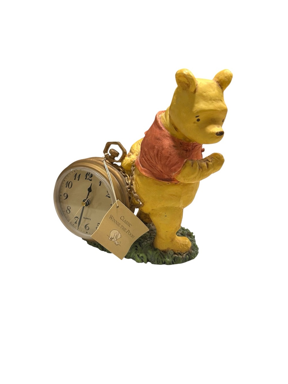 New Vintage Disney Charpente Classic Pooh Hand Painted Clock READ